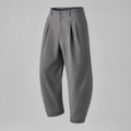Ash Curved Pleated Pant — FINALDARK