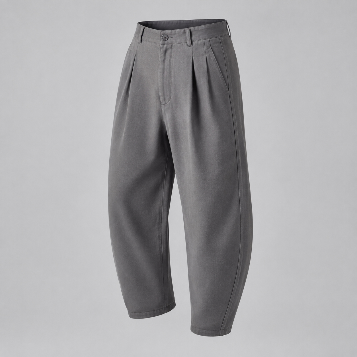 Ash Curved Pleated Pant — FINALDARK