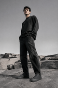 Carbon Retro Low worn by a FINALDARK fashion model