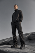 Carbon Volume Runner worn by a FINALDARK fashion model