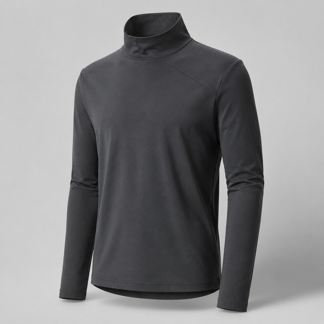 Graphite Funnel-Neck Top — FINALDARK