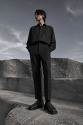 Night Square Platform Loafer worn by a FINALDARK fashion model